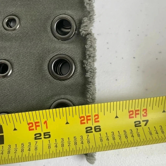 Rock & Republic Green Jeans Size 8 Green Grommet Slimming Denim RX Fever 0099 - Picture 6 of 8